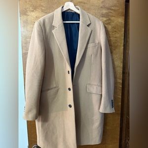 Asos wool camel overcoat / topcoat